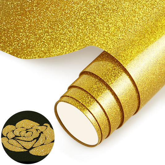 3D Puff Glitter Heat Transfer Vinyl Roll- 12" x 3.3ft